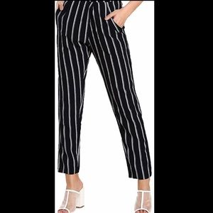 Stripped Stretch Pants